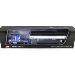 1/64 Blue & White Ford LTL 9000 with Wilson Grain Trailer, DCP by First Gear
