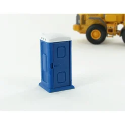1/50 Blue and White Porta-Potty with Opening Door 3D Print plastic