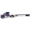 1/64 Blue Kenworth W900A Aerodyne Sleeper w/ 53ft Wilson Roadbrute Trailer, Liberty Series, DCP by First Gear