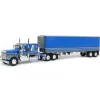1/64 Blue Kenworth W900A w/ 40ft Vintage Reefer Trailer, DCP by First Gear