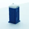 1/64 Blue Porta Potty with Opening Door, 3D Printed Plastic