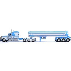 1/64 Blue/White Peterbilt 389 with Triple Axle Anhydrous Tank Trailer, DCP by First Gear