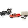 1/64 Bobcat 5 Piece Construction Set with Rollback, Livestock Trailer, Cow & More!