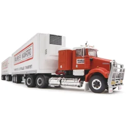 1/64 Brambles Manford Road Train with Kenworth Truck, Dolly & 2 Trailers by Highway Replicas