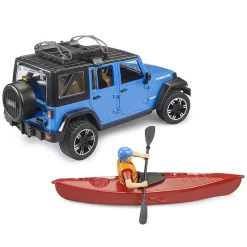 1/16 Bruder Jeep Wrangler Rubicon Unlimited with Kayak and Kayaker