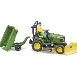1/16 Bruder John Deere X949 Lawn Tractor with Trailer and Gardener