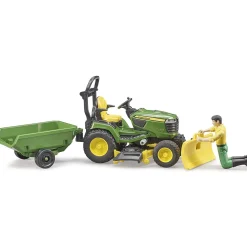 1/16 Bruder John Deere X949 Lawn Tractor with Trailer and Gardener