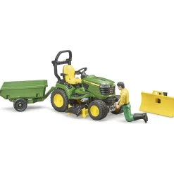 1/16 Bruder John Deere X949 Lawn Tractor with Trailer and Gardener