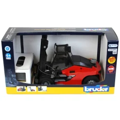 1/16 Bruder Linde HT160 Forklift with Pallet and 3 Pallet Cages