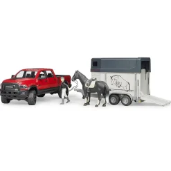 1/16 Bruder RAM 2500 Power Pick Up with Horse Trailer and 1 Horse