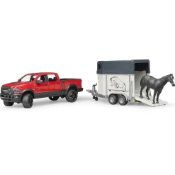 1/16 Bruder RAM 2500 Power Pick Up with Horse Trailer and 1 Horse