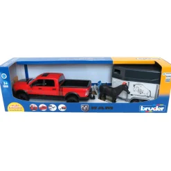 1/16 Bruder RAM 2500 Power Pick Up with Horse Trailer and 1 Horse