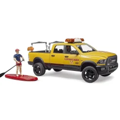 1/16 Bruder RAM 2500 Power Wagon Life Guard Truck with Figure, Paddle Board and Light & Sound Module