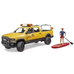 1/16 Bruder RAM 2500 Power Wagon Life Guard Truck with Figure, Paddle Board and Light & Sound Module