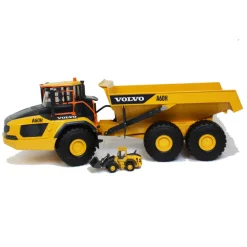 1/16 Bruder Volvo A60H Haul Truck with 5" Mini Volvo Wheel Loader