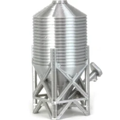 1/64 Bulk Short Stack Hopper Feed Bin with Auger, 3D Printed