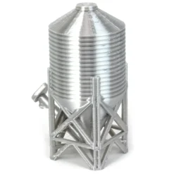 1/64 Bulk Short Stack Hopper Feed Bin with Auger, 3D Printed