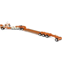 1/64 Burnt Orange/Cream Peterbilt 379 with Fontaine Magnitude Lowboy, Jeep & Stinger, DCP by First Gear