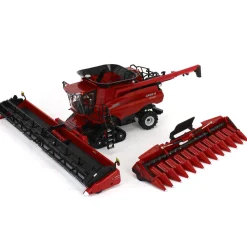 1/32 Case IH Axial-Flow 9260 Tracked Combine with Corn & Grain Heads, ERTL Prestige Collection