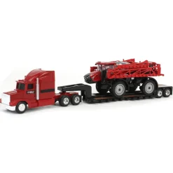 1/64 Case IH Patriot 4350 Sprayer & Semi with Lowboy Trailer