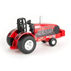 1/64 Case IH "Red Menace" Pulling Tractor with Pickup Truck & Trailer