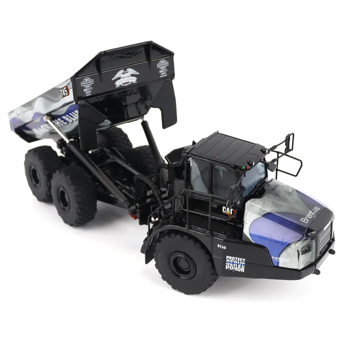 1/50 CAT 745 Articulated Truck with Patriotic Decoration, Brent Scarbrough & Co.