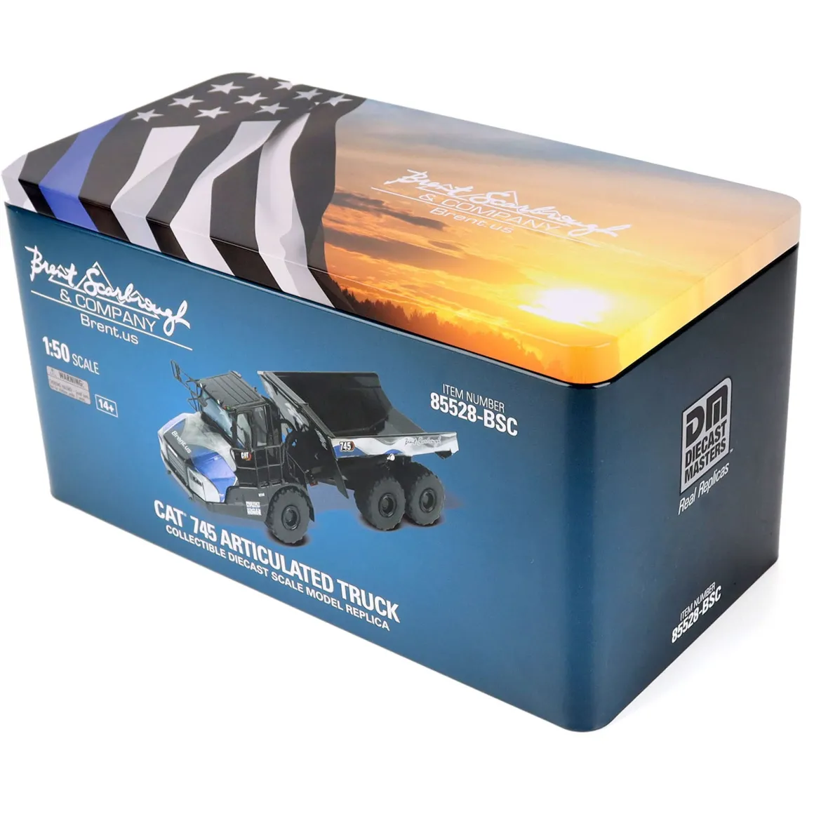 1/50 CAT 745 Articulated Truck with Patriotic Decoration, Brent Scarbrough & Co.
