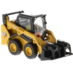 1/50 CAT 242D3 Skid Steer Loader w/ Bucket, Fork & Grapple Bucket