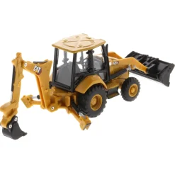 1/64 Caterpillar 420 XE Backhoe Loader with Auger, Forks, Handling Arm & Hammer