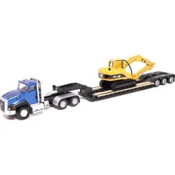 1/87 Caterpillar CT660 Day Cab with Lowboy Trailer & 315C L Hydraulic Excavator