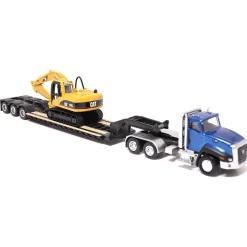 1/87 Caterpillar CT660 Day Cab with Lowboy Trailer & 315C L Hydraulic Excavator