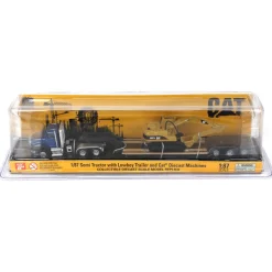 1/87 Caterpillar CT660 Day Cab with Lowboy Trailer & 315C L Hydraulic Excavator