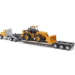 1/87 Caterpillar CT681 Day Cab with Lowboy & 950G Wheel Loader
