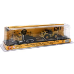 1/87 Caterpillar CT681 Day Cab with Lowboy & 950G Wheel Loader