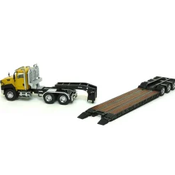 1/50 Caterpillar CT660 Highway Truck with Trial King Lowboy Trailer