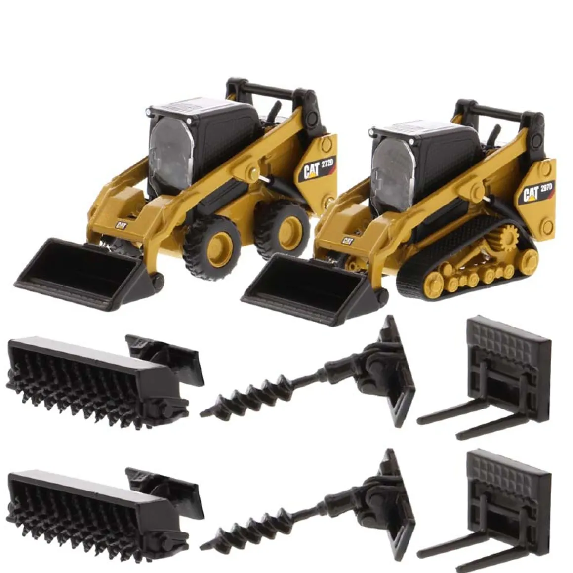 1/64 Caterpillar 272D2 Skid Steer Loader & 297D2 Compact Track Loader