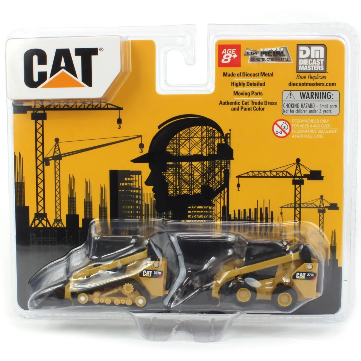 1/64 Caterpillar 272D2 Skid Steer Loader & 297D2 Compact Track Loader Set