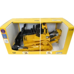 1/16 Caterpillar Large Track Type Bulldozer by Bruder & Hard Hat