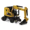 1/87 Caterpillar M323F Railroad Wheeled Excavator, CAT Yellow Version with 3 Tools