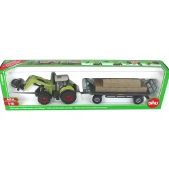 1/50 Claas MFD Tractor with Loader, Hay Wagon & Bales