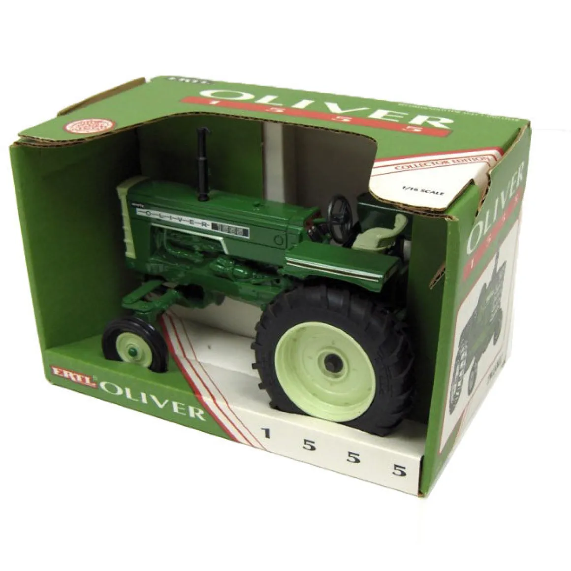 1/16 Collector Edition White Oliver 1555 Wide Front with Fenders by ERTL