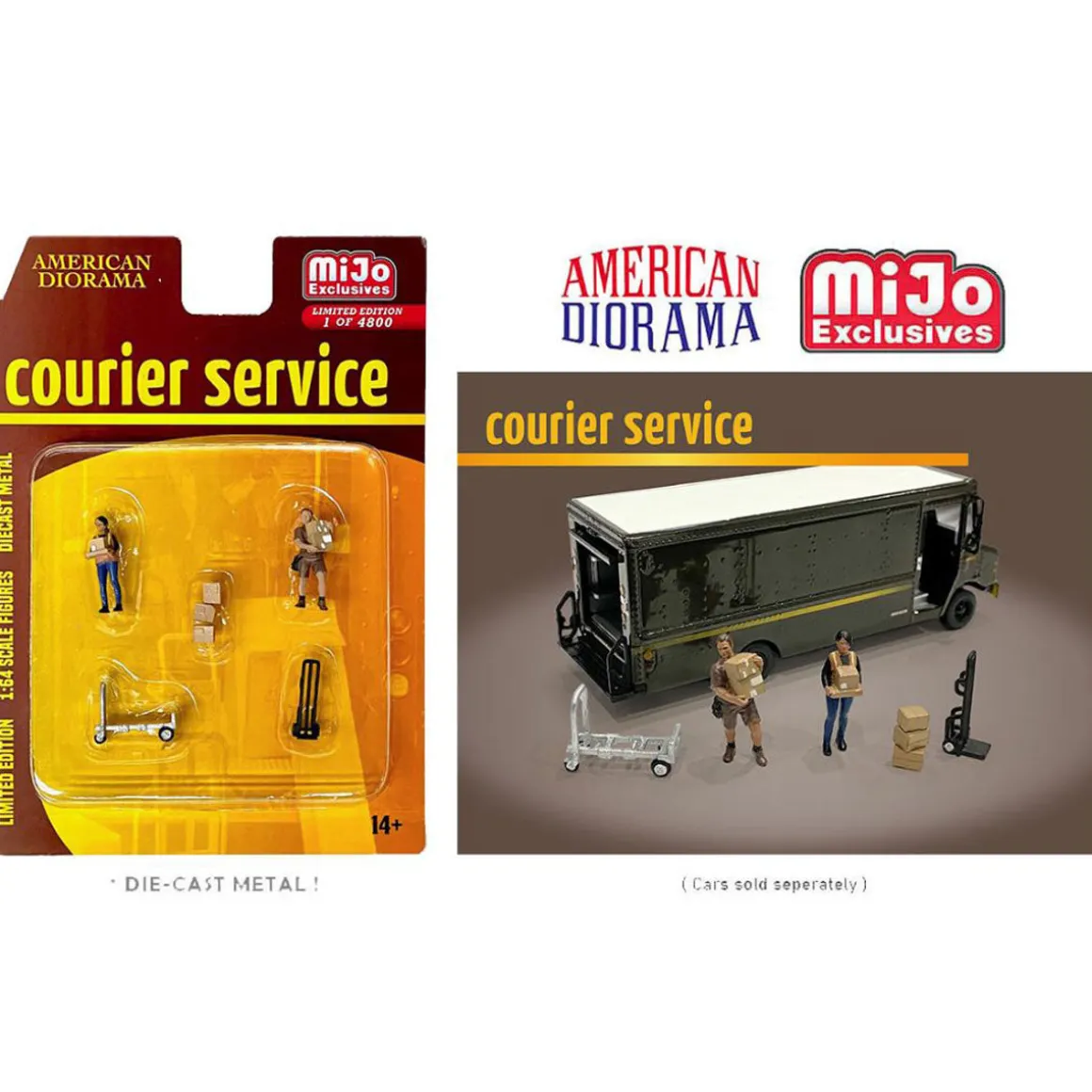 1/64 Courier Service Figure Set, Mijo Exclusive