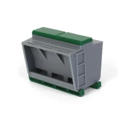 1/64 3D Printed Gray and Green Livestock Feeder