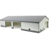 1/64 Dark & Light Gray 60ft x 120ft Wooden Implement Shed with Double Side Doors