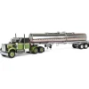 1/64 Dark Green/Olive White Western Star 4900 36in Sleeper with Brenner Chemical Tanker, DCP by First Gear