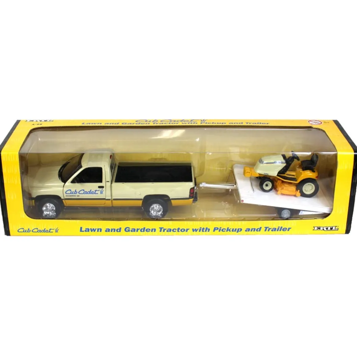 1/16 Dodge Truck with Trailer & Lawn Tractor by ERTL, Cub Cadet Set
