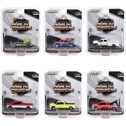 1/64 Dually Drivers Series 11, SEALED 6 Truck Set, Greenlight Collectibles