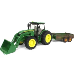 1/16 ERTL Big Farm John Deere 6210R with Loader & "Dirty" 780 Hydra Push Spreader