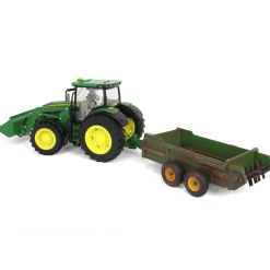 1/16 ERTL Big Farm John Deere 6210R with Loader & "Dirty" 780 Hydra Push Spreader