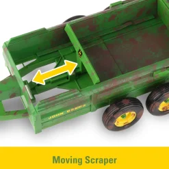 1/16 ERTL Big Farm John Deere 6210R with Loader & "Dirty" 780 Hydra Push Spreader